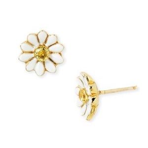 Juicy Couture White Daisy/Flower Stud Earring